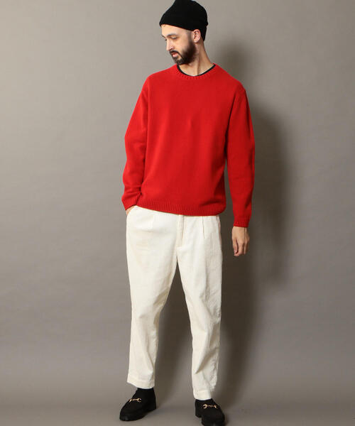 BEAUTY&YOUTH UNITED ARROWS(ビューティーアンドユースユナイテッドアローズ)の「BY スーパージーロン ウール ニット(ニット/セーター・メンズ・ブラック/ライトグレー/オフホワイト/ダークグリーン/ベージュ/レッド・LARGE/MEDIUM/X-LARGE/SMALL)」の14枚目の写真