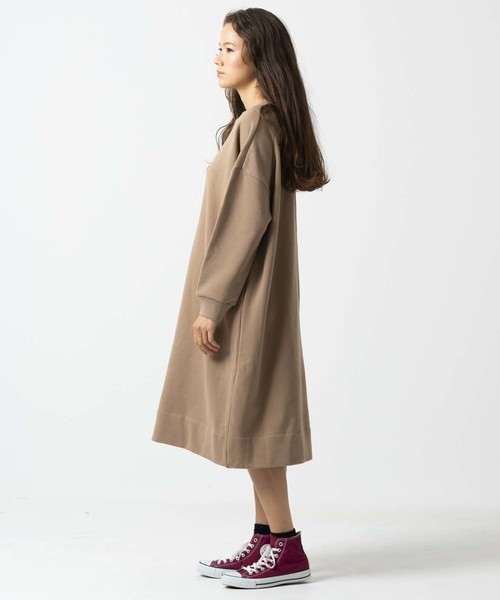 MILKFED.（ミルクフェド）の「BAR SWEAT DRESS（ワンピース・レディース・ブラック/ベージュ/ネイビー/アッシュ・ONE SIZE）」の12枚目の写真