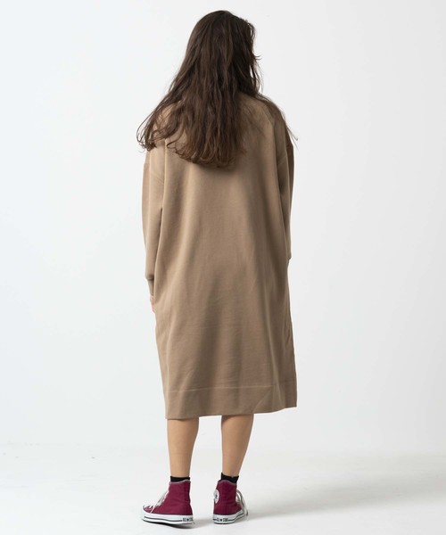 MILKFED.（ミルクフェド）の「BAR SWEAT DRESS（ワンピース・レディース・ブラック/ベージュ/ネイビー/アッシュ・ONE SIZE）」の11枚目の写真