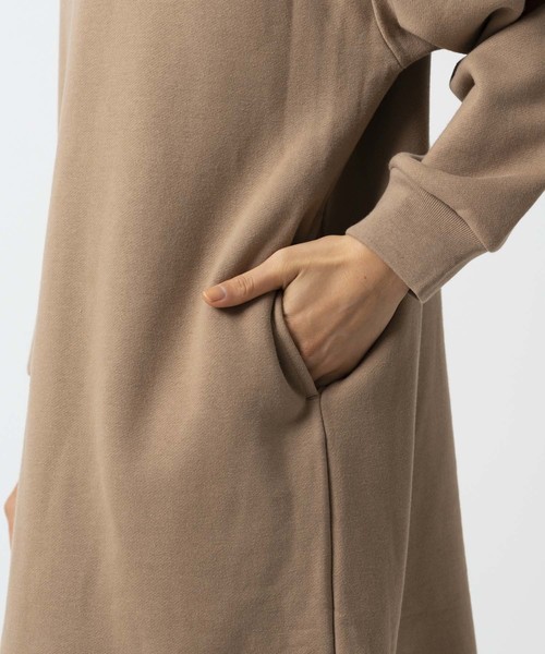 MILKFED.（ミルクフェド）の「BAR SWEAT DRESS（ワンピース・レディース・ブラック/ベージュ/ネイビー/アッシュ・ONE SIZE）」の9枚目の写真