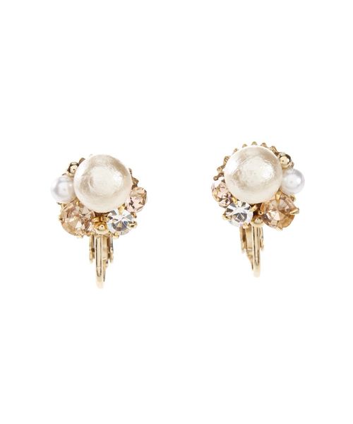 Mercuryduo マーキュリーデュオ の パールビジューイヤリング ピアス 両耳用 Wear