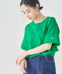 【Champion Authentic T-SHIRTS】レディース チャンピオンスーパーオーバーサイズコットン 半袖 ロゴTシャツ
