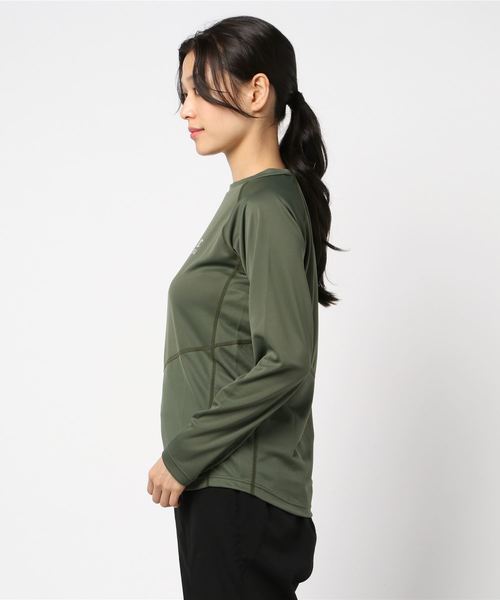 Champion(チャンピオン)の「【Champion/チャンピオン】レディース CPFU ロングスリーブTシャツ(Tシャツ/カットソー・レディース・ライトグレー/レッド系その他6/オリーブ/ダークブルー・LARGE/MEDIUM)」の5枚目の写真