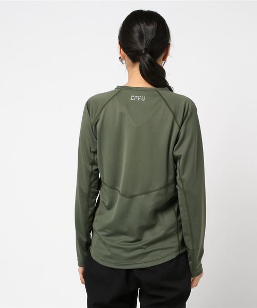 Champion(チャンピオン)の「【Champion/チャンピオン】レディース CPFU ロングスリーブTシャツ(Tシャツ/カットソー・レディース・ライトグレー/レッド系その他6/オリーブ/ダークブルー・LARGE/MEDIUM)」の6枚目の写真