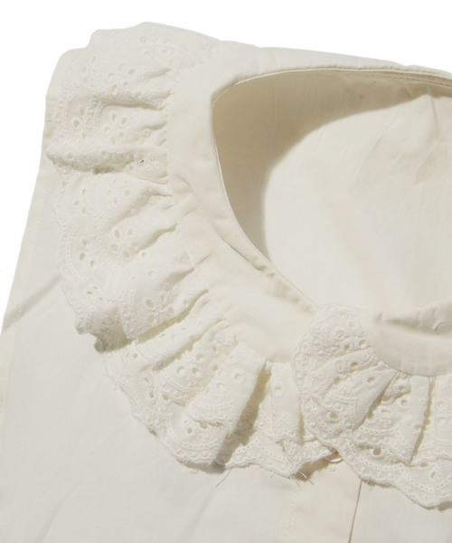 SPINNS(スピンズ)の「累計5000枚突破“重ねるだけで可愛い”魔法のつけ襟/コットンレース(付け襟・レディース・ホワイト/ホワイト系その他・ONESIZE)」の4枚目の写真