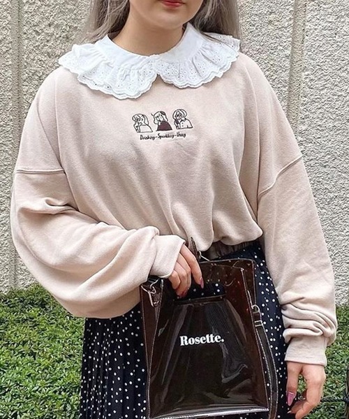 SPINNS(スピンズ)の「累計5000枚突破“重ねるだけで可愛い”魔法のつけ襟/コットンレース(付け襟・レディース・ホワイト/ホワイト系その他・ONESIZE)」の10枚目の写真