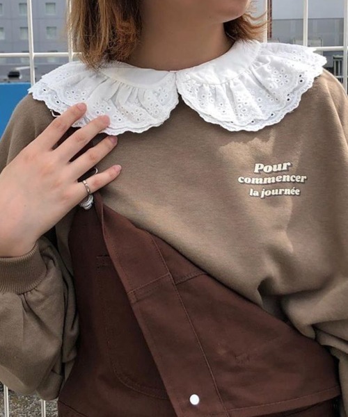 SPINNS(スピンズ)の「累計5000枚突破“重ねるだけで可愛い”魔法のつけ襟/コットンレース(付け襟・レディース・ホワイト/ホワイト系その他・ONESIZE)」の13枚目の写真