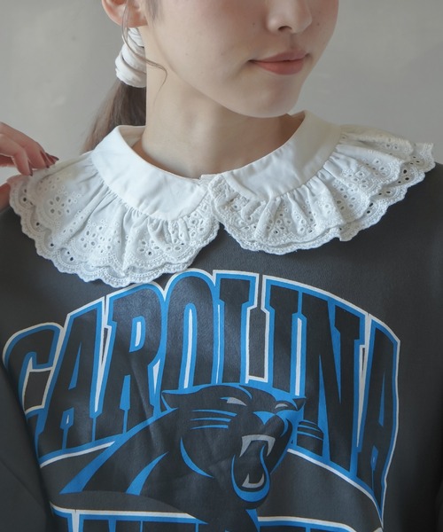 SPINNS(スピンズ)の「累計5000枚突破“重ねるだけで可愛い”魔法のつけ襟/コットンレース(付け襟・レディース・ホワイト/ホワイト系その他・ONESIZE)」の17枚目の写真