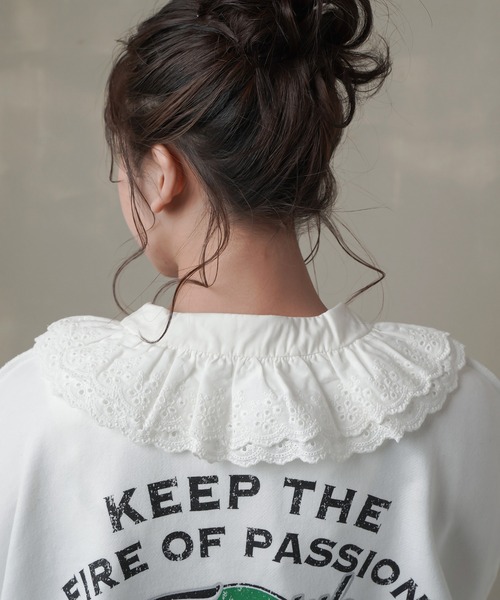 SPINNS(スピンズ)の「累計5000枚突破“重ねるだけで可愛い”魔法のつけ襟/コットンレース(付け襟・レディース・ホワイト/ホワイト系その他・ONESIZE)」の18枚目の写真