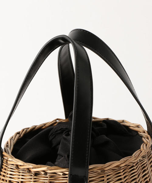 green label relaxing（グリーンレーベルリラクシング）の「SC ツツガタ かごバッグ（かごバッグ・レディース・ブラック/ブラウン・FREE）」の7枚目の写真