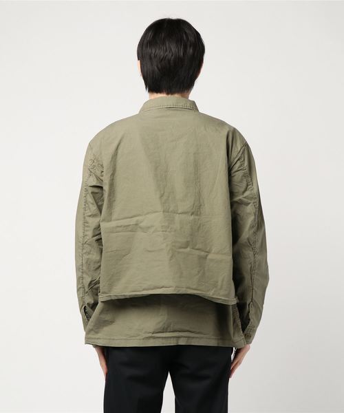 REMI RELIEF(レミレリーフ)の「REMI RELIEF/レミレリーフ 高密度ダンプレイヤードシャツ(シャツ/ブラウス・メンズ・ベージュ/カーキ/オフホワイト/ネイビー・M/L)」の13枚目の写真