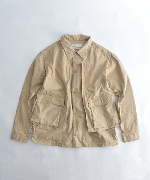 REMI RELIEF(レミレリーフ)の「REMI RELIEF/レミレリーフ 高密度ダンプレイヤードシャツ(シャツ/ブラウス・メンズ・ベージュ/カーキ/オフホワイト/ネイビー・M/L)」の2枚目の写真