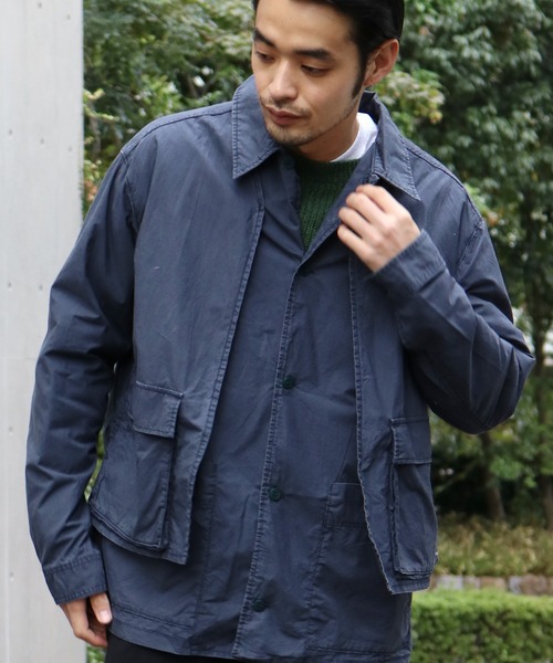 REMI RELIEF(レミレリーフ)の「REMI RELIEF/レミレリーフ 高密度ダンプレイヤードシャツ(シャツ/ブラウス・メンズ・ベージュ/カーキ/オフホワイト/ネイビー・M/L)」の4枚目の写真