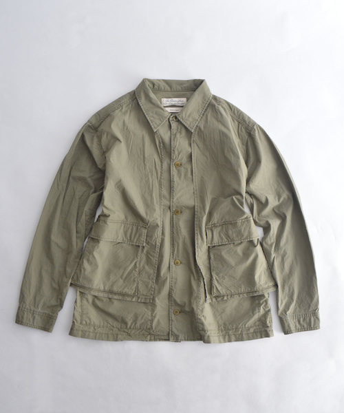 REMI RELIEF(レミレリーフ)の「REMI RELIEF/レミレリーフ 高密度ダンプレイヤードシャツ(シャツ/ブラウス・メンズ・ベージュ/カーキ/オフホワイト/ネイビー・M/L)」の3枚目の写真