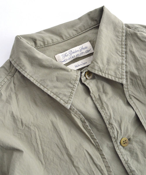 REMI RELIEF(レミレリーフ)の「REMI RELIEF/レミレリーフ 高密度ダンプレイヤードシャツ(シャツ/ブラウス・メンズ・ベージュ/カーキ/オフホワイト/ネイビー・M/L)」の7枚目の写真