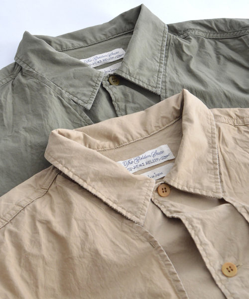 REMI RELIEF(レミレリーフ)の「REMI RELIEF/レミレリーフ 高密度ダンプレイヤードシャツ(シャツ/ブラウス・メンズ・ベージュ/カーキ/オフホワイト/ネイビー・M/L)」の12枚目の写真