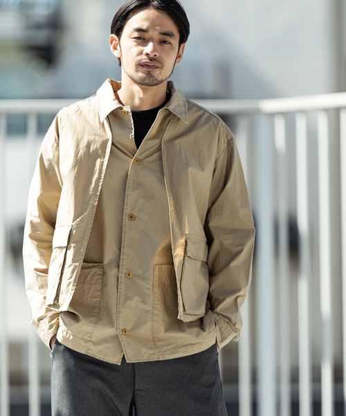 REMI RELIEF(レミレリーフ)の「REMI RELIEF/レミレリーフ 高密度ダンプレイヤードシャツ(シャツ/ブラウス・メンズ・ベージュ/カーキ/オフホワイト/ネイビー・M/L)」の21枚目の写真