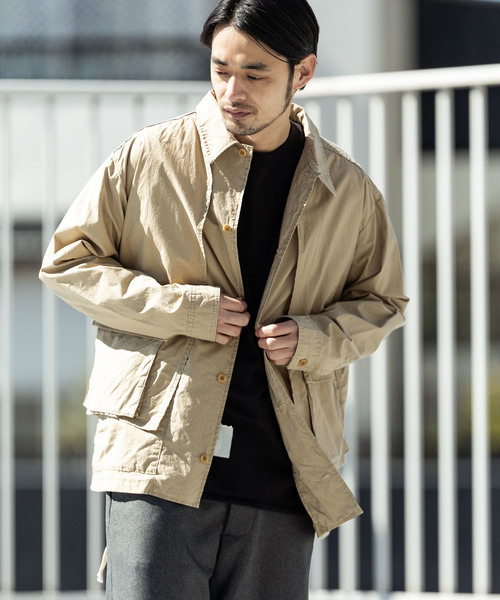 REMI RELIEF(レミレリーフ)の「REMI RELIEF/レミレリーフ 高密度ダンプレイヤードシャツ(シャツ/ブラウス・メンズ・ベージュ/カーキ/オフホワイト/ネイビー・M/L)」の17枚目の写真