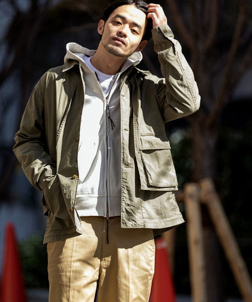 REMI RELIEF(レミレリーフ)の「REMI RELIEF/レミレリーフ 高密度ダンプレイヤードシャツ(シャツ/ブラウス・メンズ・ベージュ/カーキ/オフホワイト/ネイビー・M/L)」の16枚目の写真