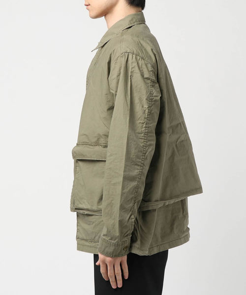 REMI RELIEF(レミレリーフ)の「REMI RELIEF/レミレリーフ 高密度ダンプレイヤードシャツ(シャツ/ブラウス・メンズ・ベージュ/カーキ/オフホワイト/ネイビー・M/L)」の15枚目の写真