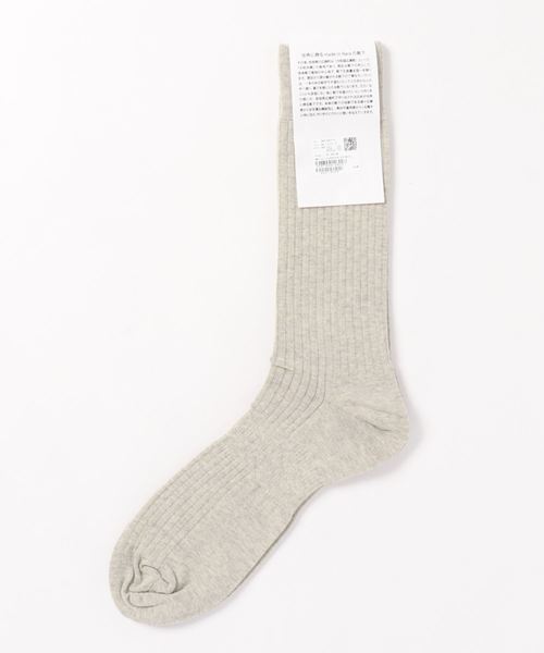 ADAM ET ROPE'（アダムエロペ）の「【Wild Life Tailor】YAMATOSOXセミロング（ソックス/靴下・メンズ・スミクロ/ライトグレー/ダークブラウン・FREE）」の2枚目の写真