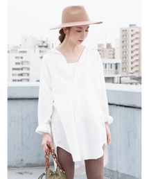 Ungrid | リネン混スキッパービッグシャツ(シャツ/ブラウス)