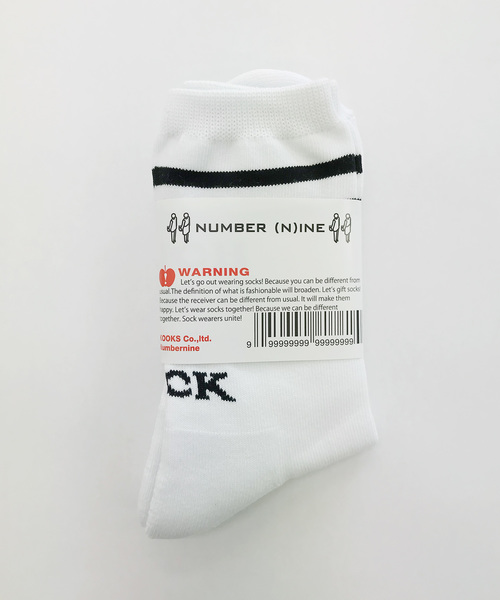NUMBER (N)INE(ナンバーナイン)の「T.M.I.S_LINE SOCKS(ソックス/靴下・メンズ・ホワイト・FREE)」の5枚目の写真