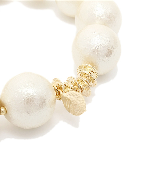 Kastane（カスタネ）の「【Kastane】コットンパールブレス（ブレスレット・レディース・その他3・FREE）」の2枚目の写真