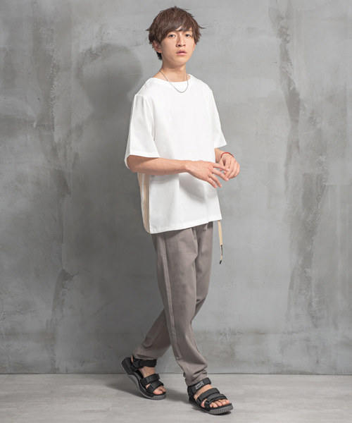 MinoriTY(マイノリティ)の「ストライプ半袖プルオーバー ビッグシルエット(シャツ/ブラウス・メンズ・ホワイト系その他/ブラック系その他/ブルー系その他・M/L)」の4枚目の写真