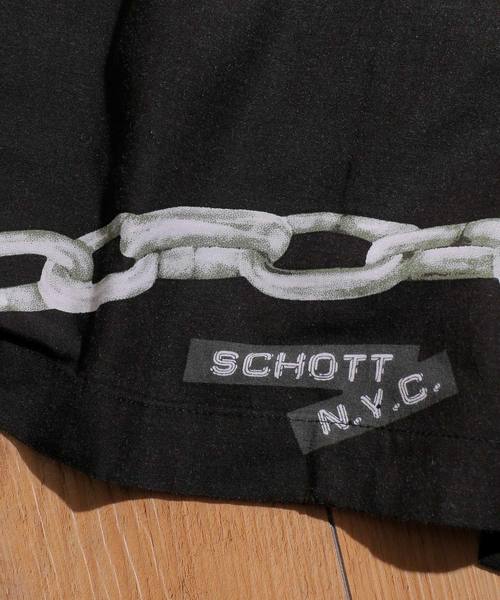 And A（アンドエー）の「SCHOTT ショット/ HAWAIIAN SHT CHAIN レトロチェーン柄 アロハシャツ / 3195027（シャツ/ブラウス・メンズ・ホワイト/ブラック・SMALL/MEDIUM/LARGE/X-LARGE）」の12枚目の写真