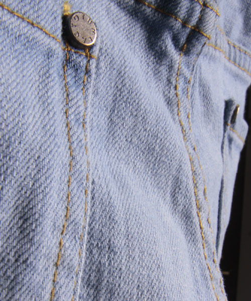 FACTOTUM（ファクトタム）の「【オンライン限定セール対象品】FACTOTUM × MAGINE AMERICAN RAG CIE Limited edition スーパースリムブリーチデニムパンツ∴（デニムパンツ・メンズ・ライトインディゴブルー・30/29/31/28）」の9枚目の写真