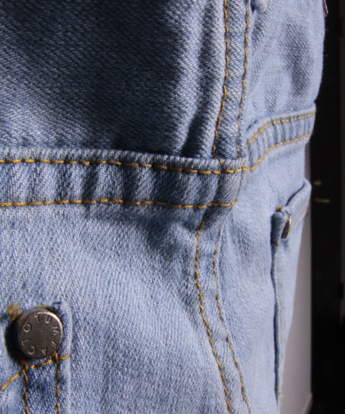 FACTOTUM（ファクトタム）の「【オンライン限定セール対象品】FACTOTUM × MAGINE AMERICAN RAG CIE Limited edition スーパースリムブリーチデニムパンツ∴（デニムパンツ・メンズ・ライトインディゴブルー・30/29/31/28）」の10枚目の写真