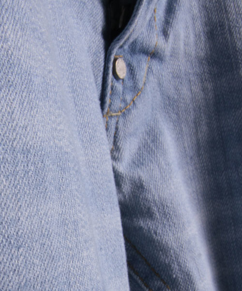 FACTOTUM（ファクトタム）の「【オンライン限定セール対象品】FACTOTUM × MAGINE AMERICAN RAG CIE Limited edition スーパースリムブリーチデニムパンツ∴（デニムパンツ・メンズ・ライトインディゴブルー・30/29/31/28）」の11枚目の写真