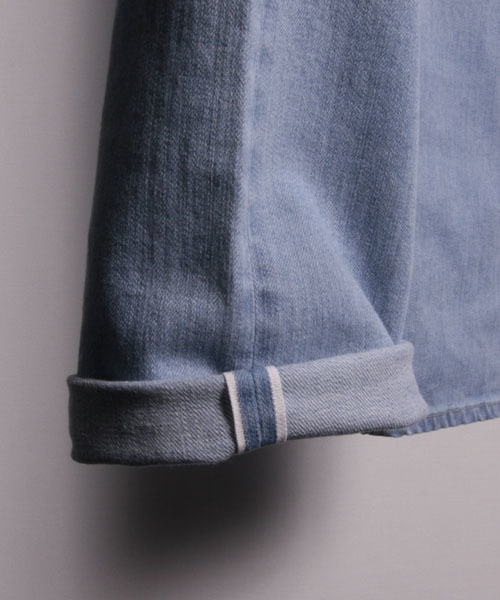 FACTOTUM（ファクトタム）の「【オンライン限定セール対象品】FACTOTUM × MAGINE AMERICAN RAG CIE Limited edition スーパースリムブリーチデニムパンツ∴（デニムパンツ・メンズ・ライトインディゴブルー・30/29/31/28）」の14枚目の写真