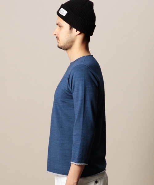 BEAUTY&YOUTH UNITED ARROWS(ビューティーアンドユースユナイテッドアローズ)の「BY ブルー スエット クォータースリーブ◆(Tシャツ/カットソー・メンズ・ライトブルー/ネイビー・X-LARGE/LARGE/MEDIUM/SMALL)」の5枚目の写真