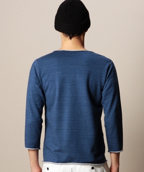 BEAUTY&YOUTH UNITED ARROWS(ビューティーアンドユースユナイテッドアローズ)の「BY ブルー スエット クォータースリーブ◆(Tシャツ/カットソー・メンズ・ライトブルー/ネイビー・X-LARGE/LARGE/MEDIUM/SMALL)」の6枚目の写真