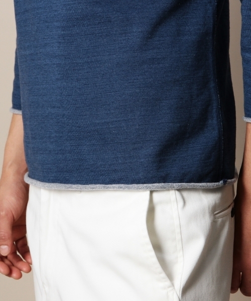 BEAUTY&YOUTH UNITED ARROWS(ビューティーアンドユースユナイテッドアローズ)の「BY ブルー スエット クォータースリーブ◆(Tシャツ/カットソー・メンズ・ライトブルー/ネイビー・X-LARGE/LARGE/MEDIUM/SMALL)」の10枚目の写真
