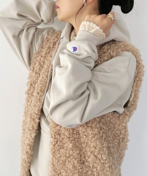 Champion(チャンピオン)の「【Champion Authentic Hoodie】チャンピオン スウェット パーカー スーパー オーバーサイズ 展開多数 コットン 裏起毛 無地 フーディー 9.0オンス(パーカー・レディース・ホワイト/チャコールグレー/ブラック/ネイビー/杢グレー/ダークグリーン/マルーン/ベージュ/ピンクベージュ/グリーン/オレンジ/グレー系その他・M/L/S/XL)」の20枚目の写真