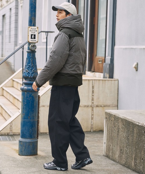 【美品】ファーストダウン FIRST DOWN パネルショートダウン Mサイズ FIRST DOWN/ファーストダウン】 パネルショートダウン ダウン