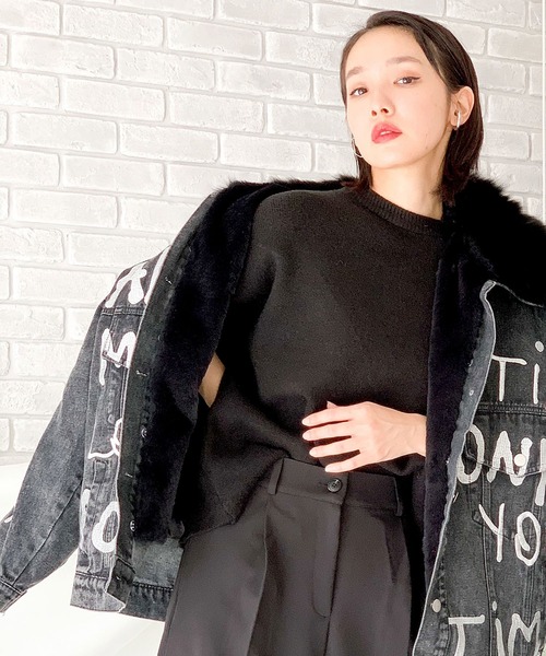 Narcissusファーポンチョ店頭完売 Narcissus⁄ナルシス ニットファー  