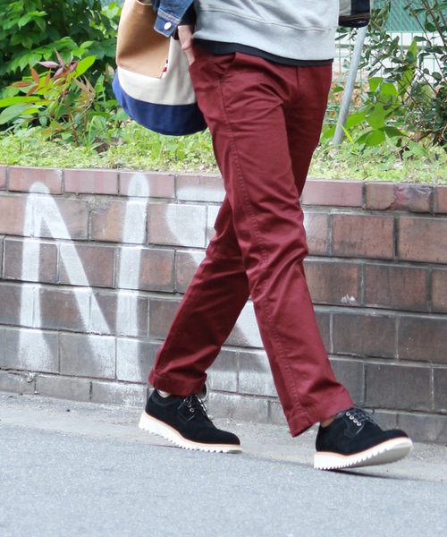 WEGO（ウィゴー）の「WEGO/レギュラーチノパンツ（チノパンツ・メンズ・ブラック/ベージュ/ワイン・MEDIUM/LARGE）」の3枚目の写真