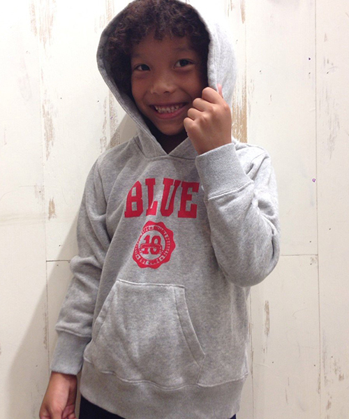 CIAOPANIC TYPY（チャオパニックティピー）の「Champion別注 プルパーカ【KIDS】（パーカー・キッズ・杢グレー/ネイビー・110/130/90/100/120）」の13枚目の写真