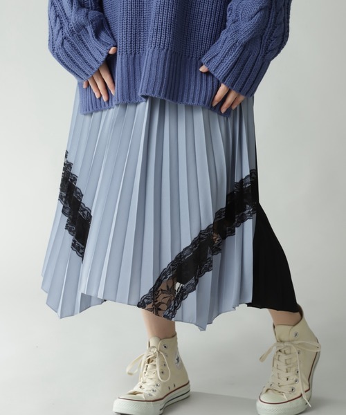 セール B B レース付イレヘムプリーツスカート スカート Rose Bud ローズバッド のファッション通販 Zozotown