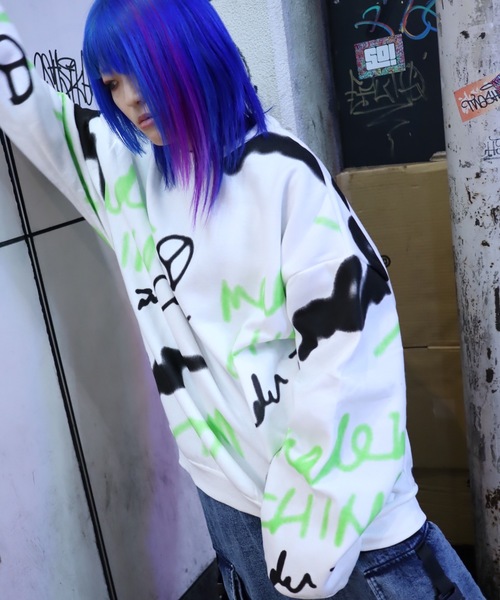 rovtski(ロフトスキー)の「【ビッグシルエット】 T.S.TOVERSIZE SWEAT/オーバーサイズ スウェット(スウェット・レディース・ブラック系その他/ホワイト系その他/ホワイト系その他2/ブラック系その他2・FREE)」の21枚目の写真