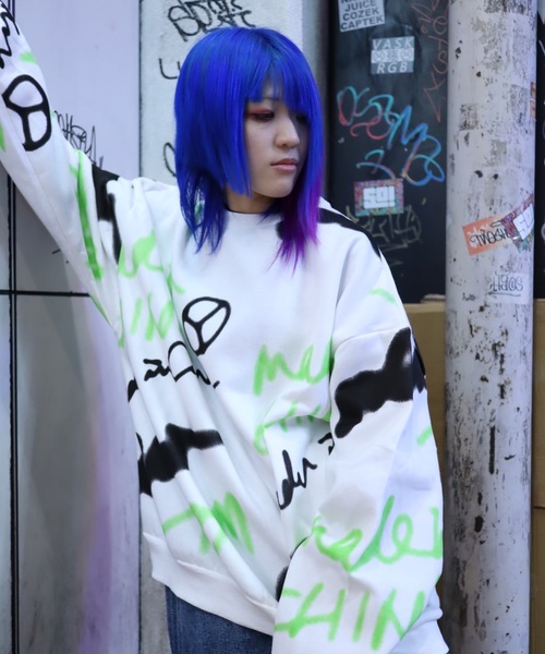rovtski(ロフトスキー)の「【ビッグシルエット】 T.S.TOVERSIZE SWEAT/オーバーサイズ スウェット(スウェット・レディース・ブラック系その他/ホワイト系その他/ホワイト系その他2/ブラック系その他2・FREE)」の5枚目の写真