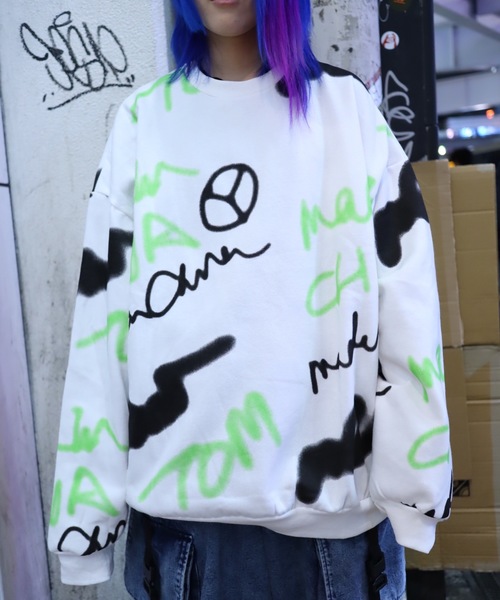 rovtski(ロフトスキー)の「【ビッグシルエット】 T.S.TOVERSIZE SWEAT/オーバーサイズ スウェット(スウェット・レディース・ブラック系その他/ホワイト系その他/ホワイト系その他2/ブラック系その他2・FREE)」の11枚目の写真