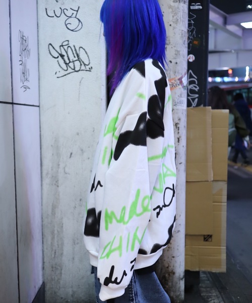 rovtski(ロフトスキー)の「【ビッグシルエット】 T.S.TOVERSIZE SWEAT/オーバーサイズ スウェット(スウェット・レディース・ブラック系その他/ホワイト系その他/ホワイト系その他2/ブラック系その他2・FREE)」の8枚目の写真