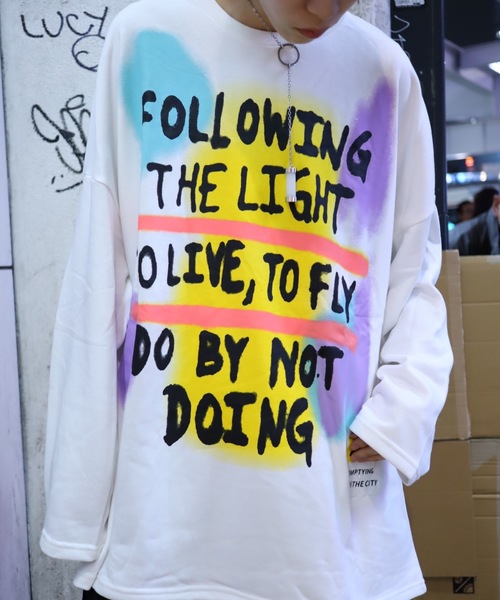 rovtski(ロフトスキー)の「【ビッグシルエット】 T.S.TOVERSIZE SWEAT/オーバーサイズ スウェット(スウェット・レディース・ブラック系その他/ホワイト系その他/ホワイト系その他2/ブラック系その他2・FREE)」の7枚目の写真
