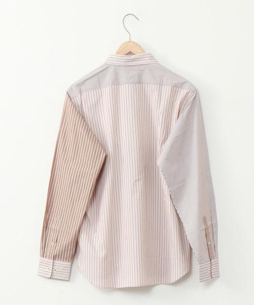 coen（コーエン）の「ストライプクレイジーパッチワーク長袖シャツ（シャツ/ブラウス・メンズ・ベージュ/ネイビー・X-LARGE/LARGE/MEDIUM/SMALL）」の19枚目の写真