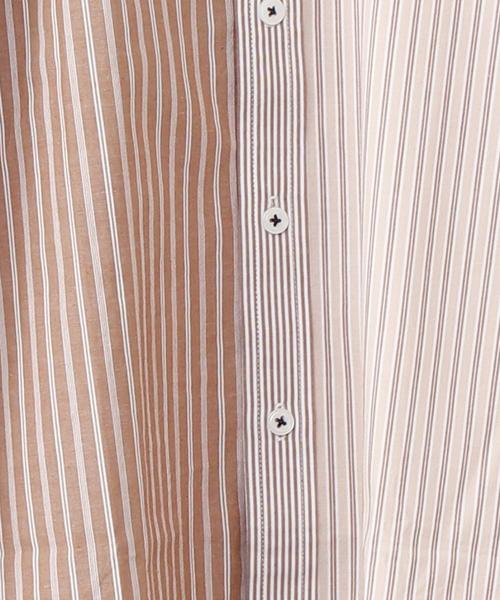 coen（コーエン）の「ストライプクレイジーパッチワーク長袖シャツ（シャツ/ブラウス・メンズ・ベージュ/ネイビー・X-LARGE/LARGE/MEDIUM/SMALL）」の18枚目の写真